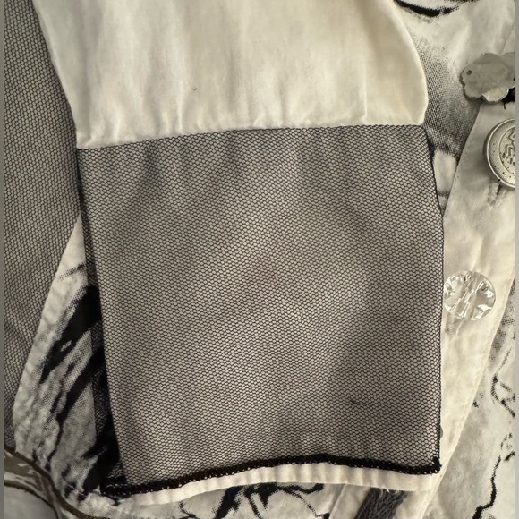 Tango Mango Collection Art-to-Wear Patchwork Embellished Tunic Shirt Small - Picture 9 of 13